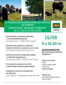 JAT - Producción agropecuaria en tiempos de cambio @ Pergamino, Bs As