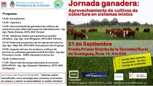 Jornada ganadera: Aprovechamiento de los cultivos de cobertura en sistemas mixtos @ Gualeguay