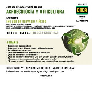 Agroecología y Viticultura @ Luján de Cuyo, Mendoza