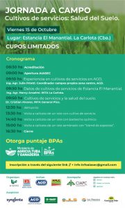 JORNADA A CAMPO. Cultivos de servicios: Salud del Suelo