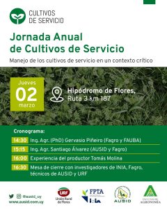 JORNADA ANUAL DE CULTIVO DE SERVICIOS | Manejo de cultivo de servicios en un contexto crítico